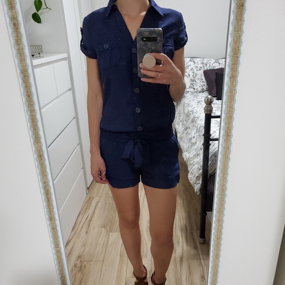 Like New - Dynamite Navy Blue Romper - Small - Picture 1 of 2